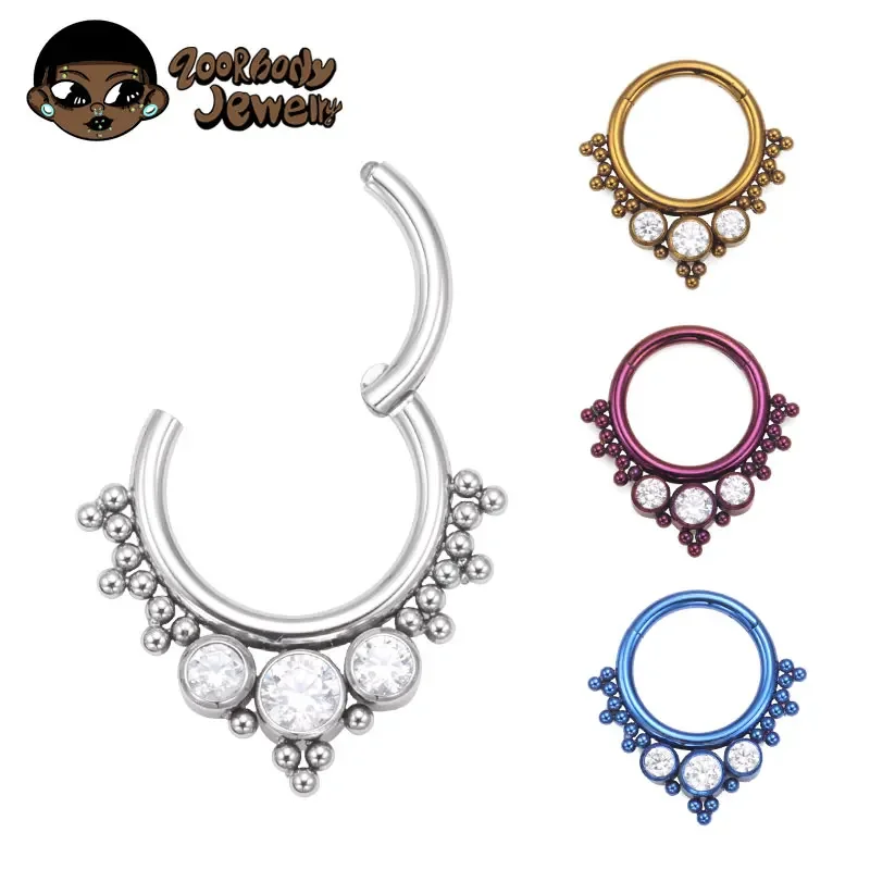 Qualiti Body Jewelry - ASTM F136 Titanium Clicker High Quality