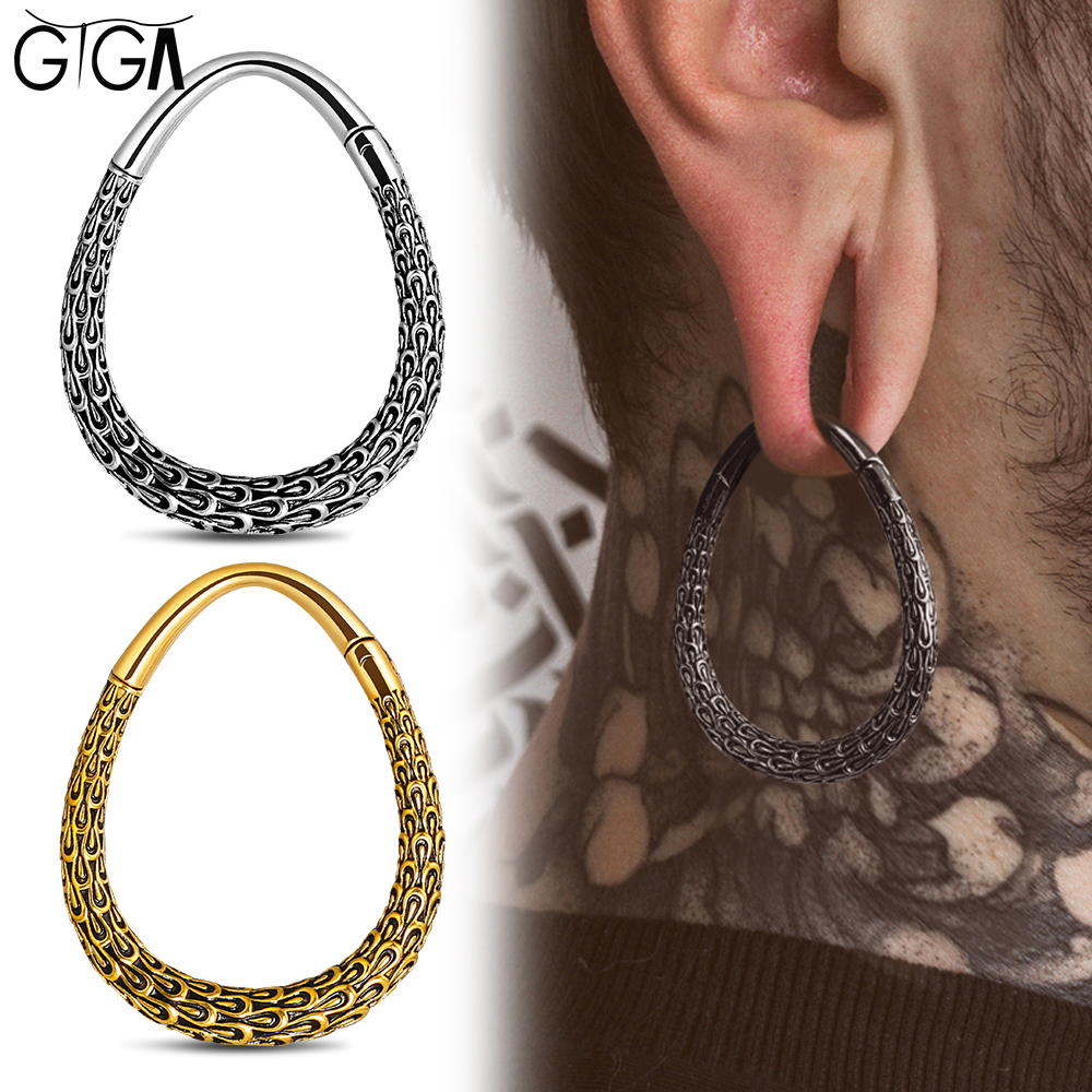 Body Jewelry Hangers - Giga 2PCS 3mm(8G) Stainless Steel Ear