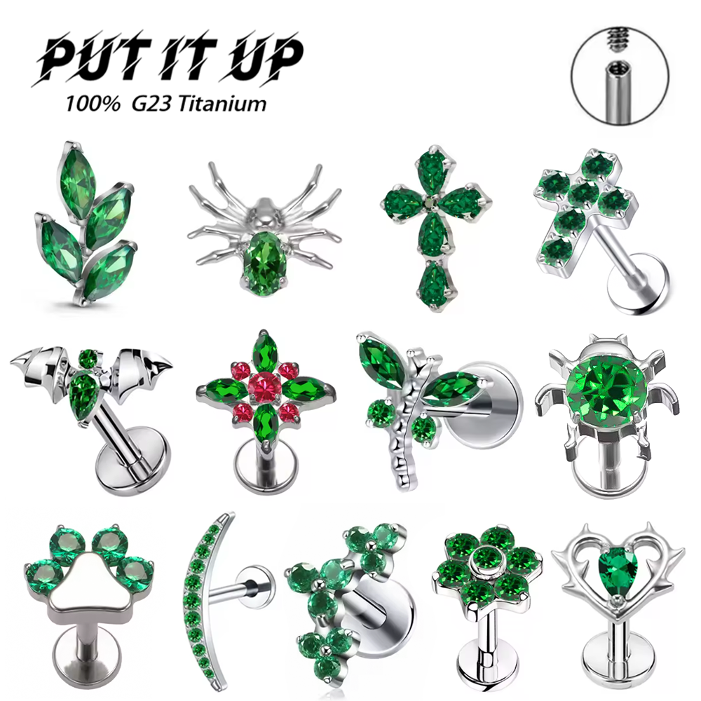 Zoor Body Jewelry - PUTITUP Official ASTM F136 Titanium Green