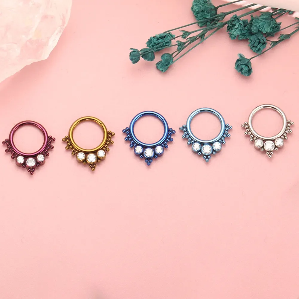 ASTM F136 Titanium Clicker Hig - Qualiti Body Jewelry reseña y precio