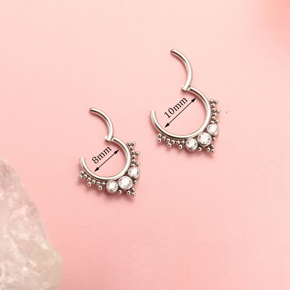 ASTM F136 Titanium Clicker Hig - Qualiti Body Jewelry reseña y precio