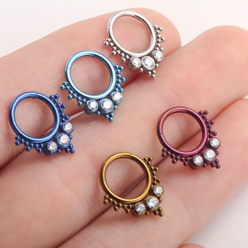 ASTM F136 Titanium Clicker Hig - Qualiti Body Jewelry reseña y precio