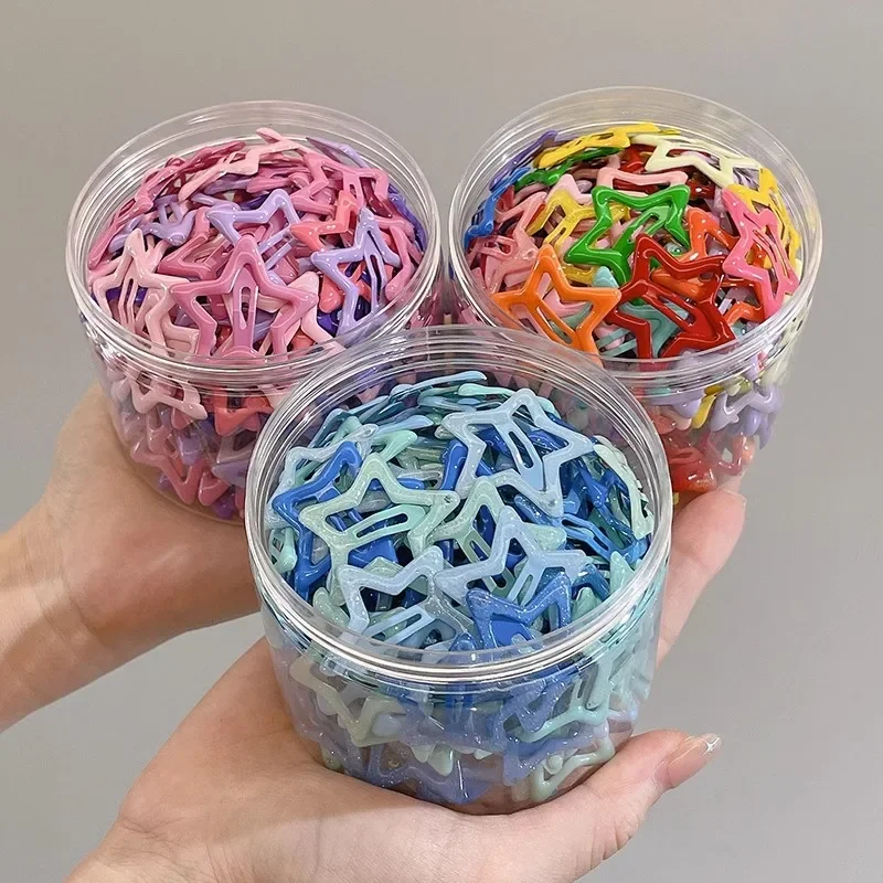 Colorful Kawaii Star Barrettes - Body Jewelry Wholesale reseña y precio