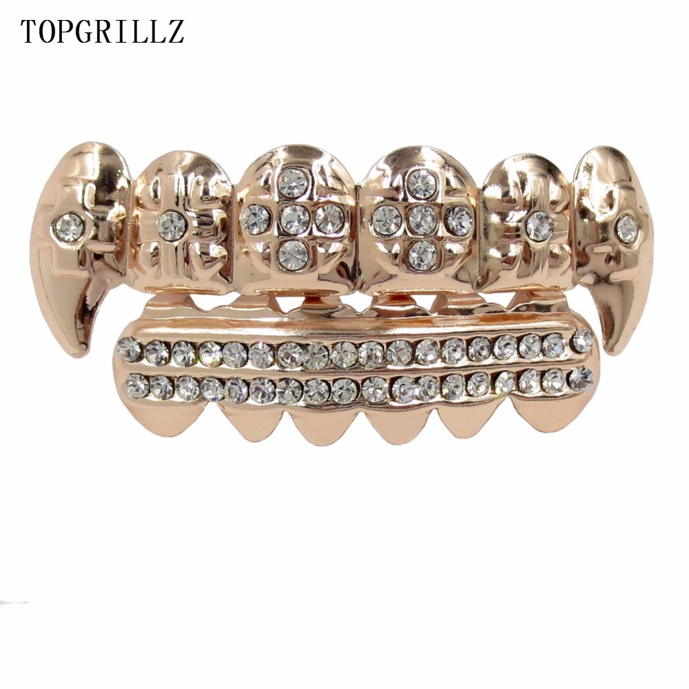 TOPGRILLZ Real Rose Gold Color - Body Jewelry Real Gold reseña y precio