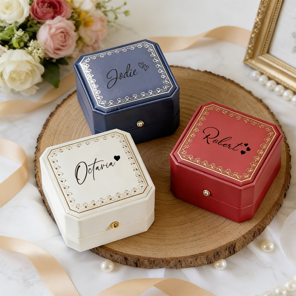 Personalized Faux Leather Ring - Body Jewelry Organizer reseña y precio