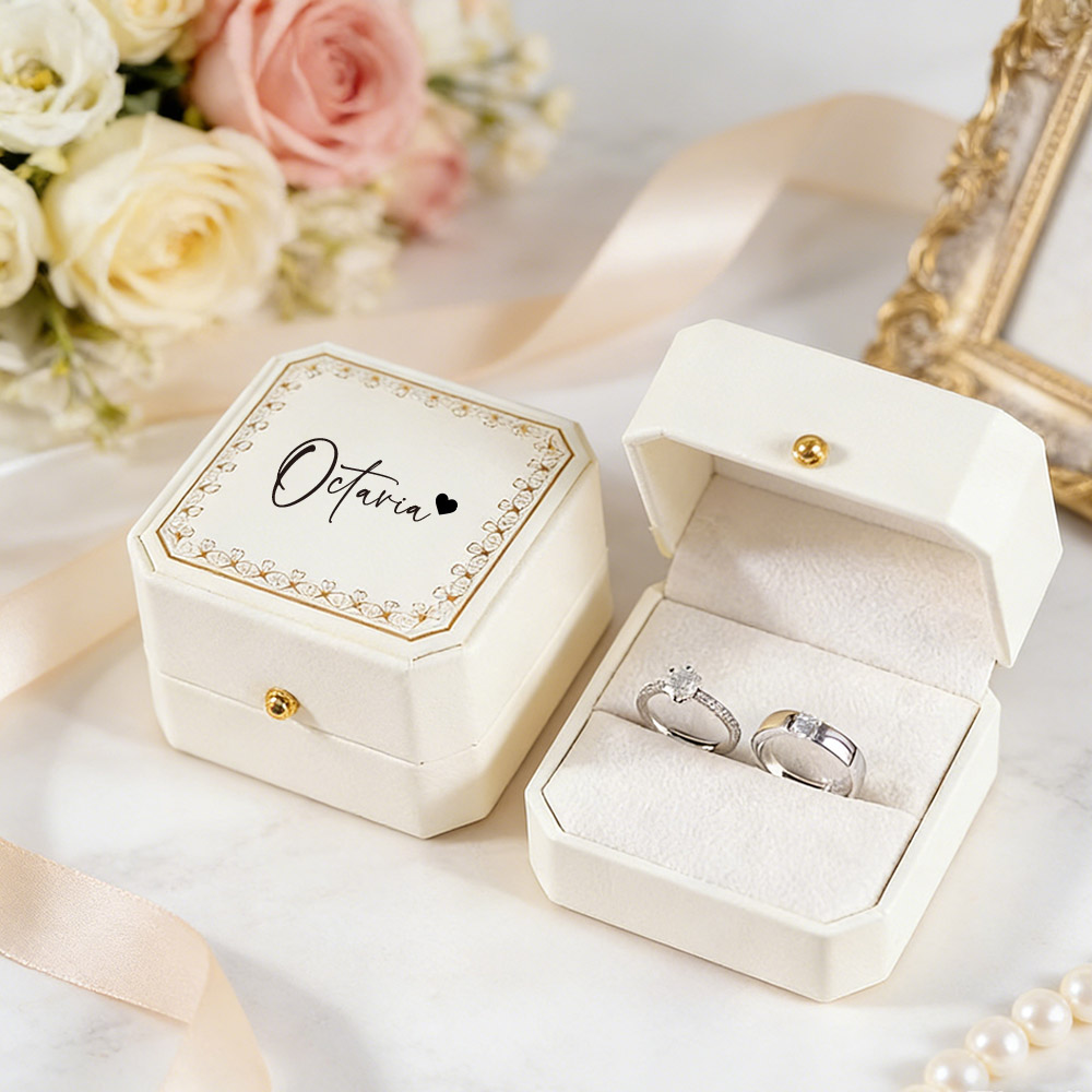 Personalized Faux Leather Ring - Body Jewelry Organizer reseña y precio