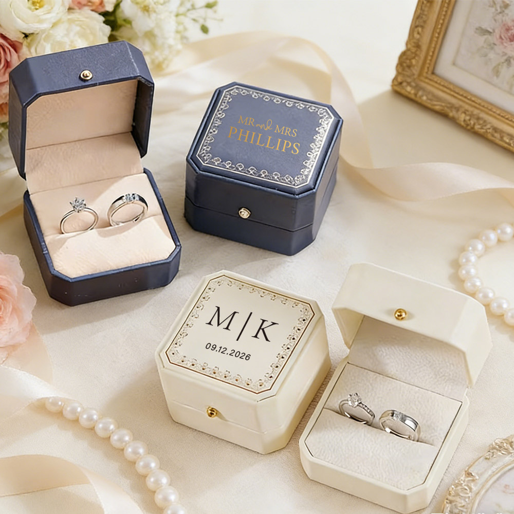 Personalized Faux Leather Ring - Body Jewelry Organizer reseña y precio