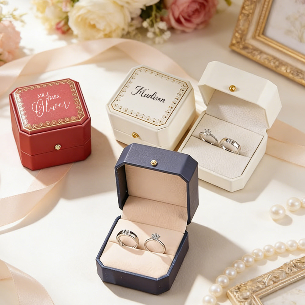 Personalized Faux Leather Ring - Body Jewelry Organizer reseña y precio