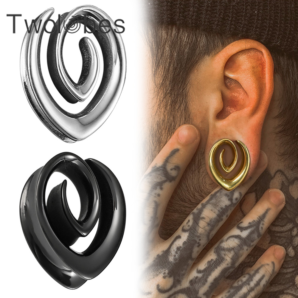 Twolobes 2PCS Spiral Simple Sa - Body Jewelry Hangers reseña y precio