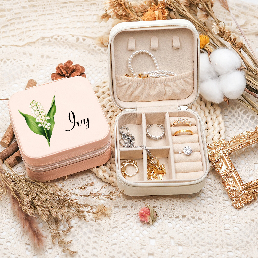 Customized name jewelry box, p - Body Jewelry Organizer reseña y precio