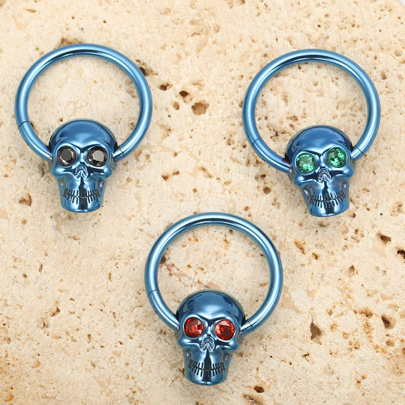 ZOOR F136 Titanium Gothic Skul - Zoor Body Jewelry reseña y precio