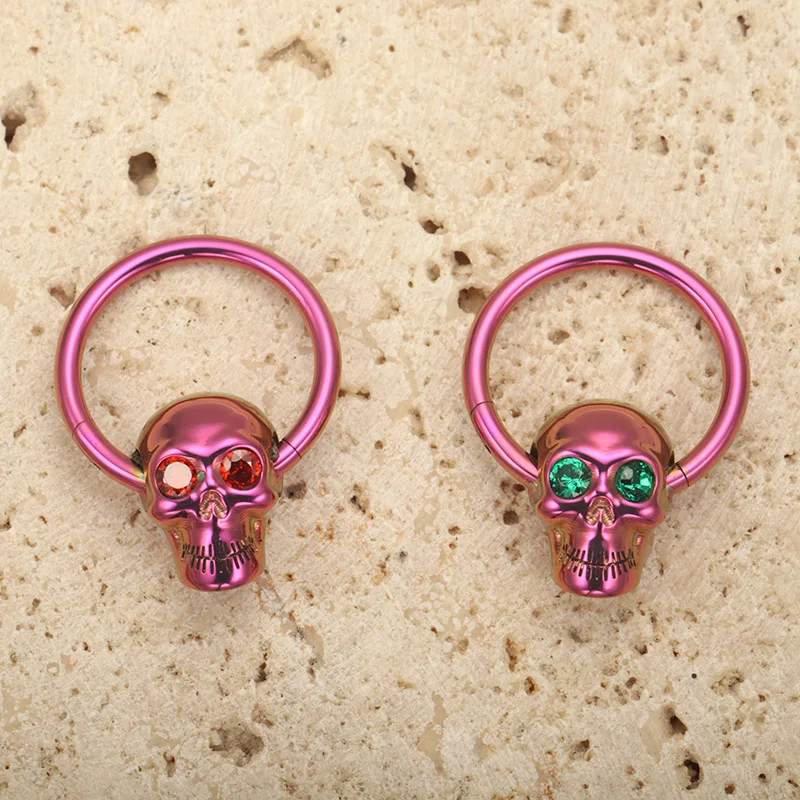 ZOOR F136 Titanium Gothic Skul - Zoor Body Jewelry reseña y precio