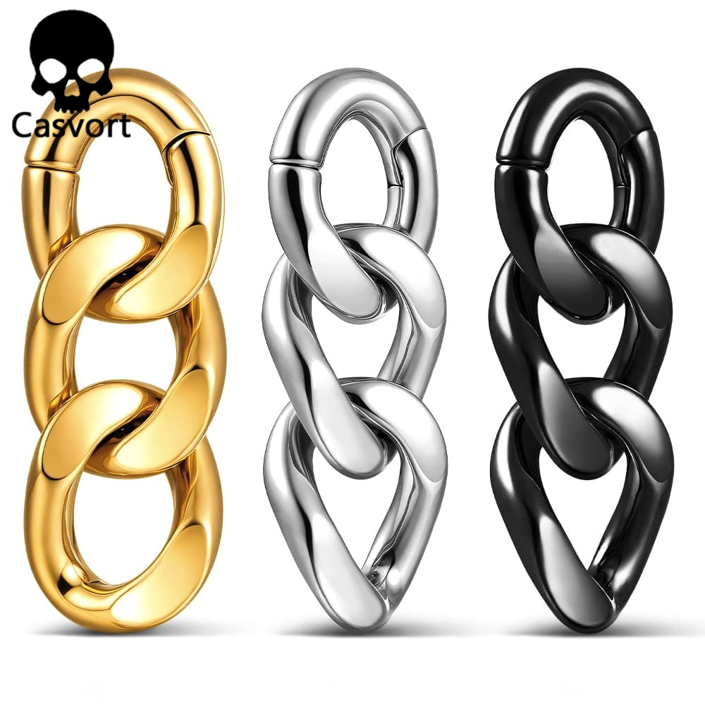 Casvort 2PCS 4mm 6G Chain Ear  - Body Jewelry Hangers reseña y precio