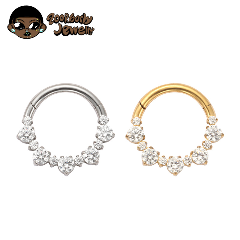 ASTM F136 TItanium Daith Click - Zoor Body Jewelry reseña y precio
