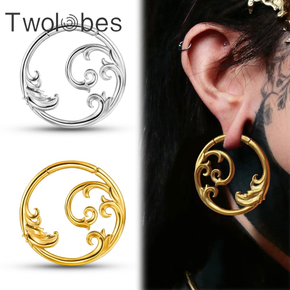Twolobes 2PCS 316 Stainless St - Body Jewelry Hangers reseña y precio