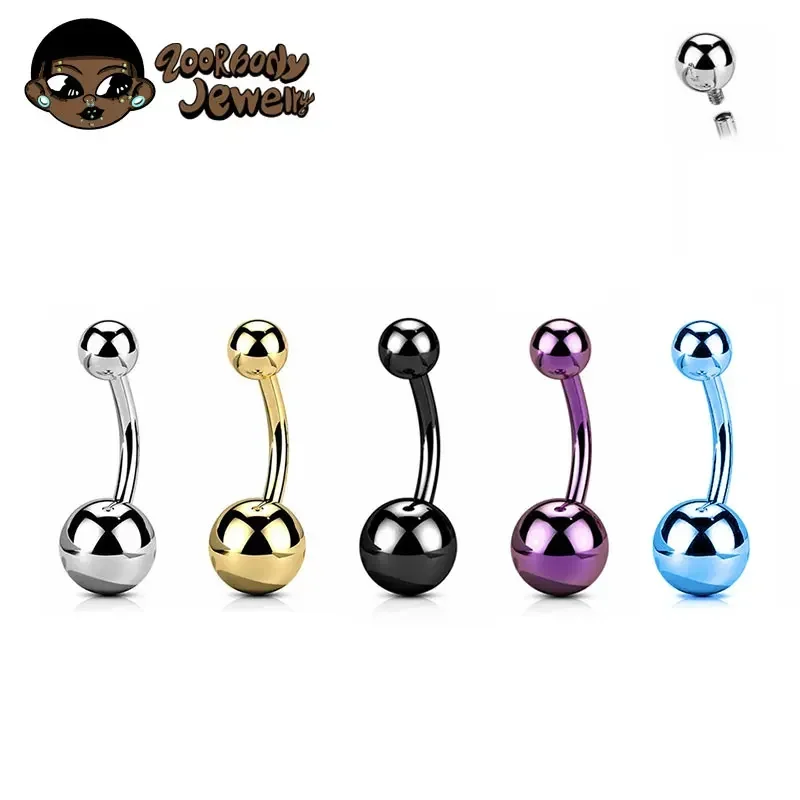 F136 Titanium Pierced Navel Ri - Zoor Body Jewelry reseña y precio