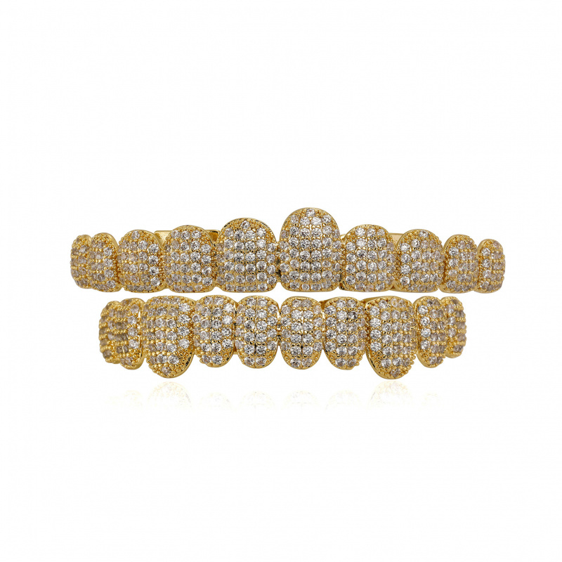 New Exquisite Hip-Hop Full Dia - Body Jewelry Real Gold reseña y precio