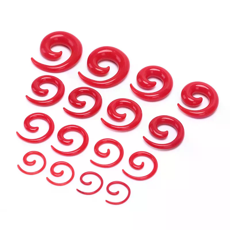 16PCS /set Spiral Taper Flesh  - Qualiti Body Jewelry reseña y precio