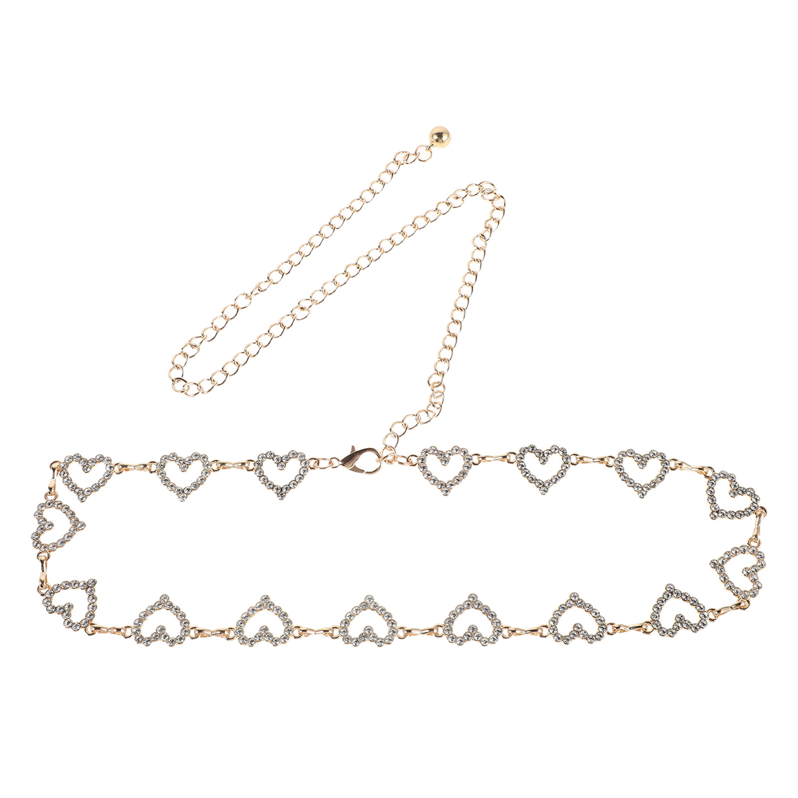 Women Heart Rhinestone Waist C - Body Jewelry reseña y precio