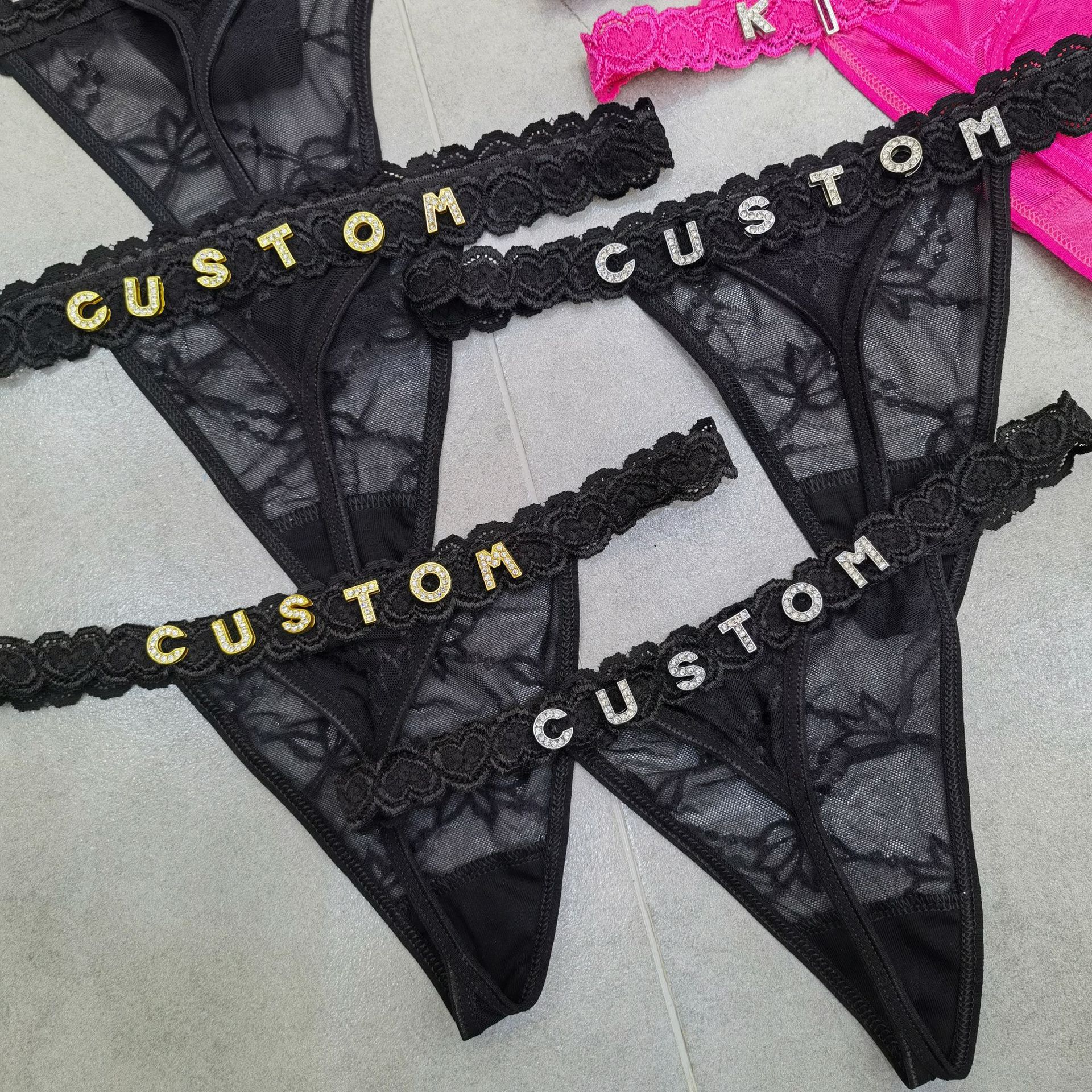 Customize Thongs Crystal Name  - Body Jewelry reseña y precio