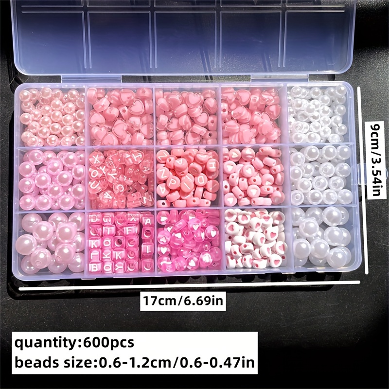 10-piece pink alphabet box, ac - Body Jewelry Organizer reseña y precio