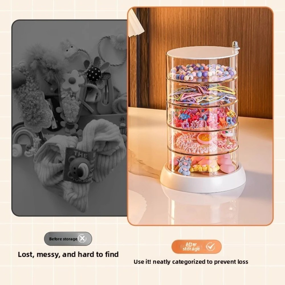 360 Rotating Clear Hair Access - Body Jewelry Organizer reseña y precio