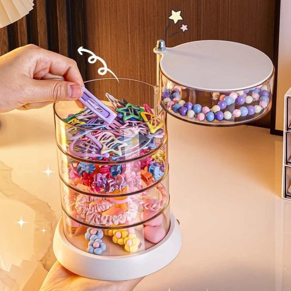 360 Rotating Clear Hair Access - Body Jewelry Organizer reseña y precio
