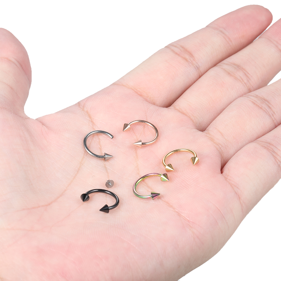 1PC Titanium 16G Septum Horses - Zoor Body Jewelry reseña y precio