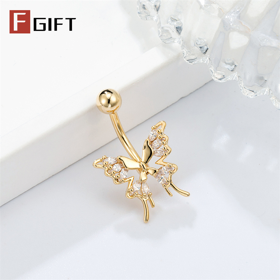 Glittering Hollow Butterfly Na - Zoor Body Jewelry reseña y precio
