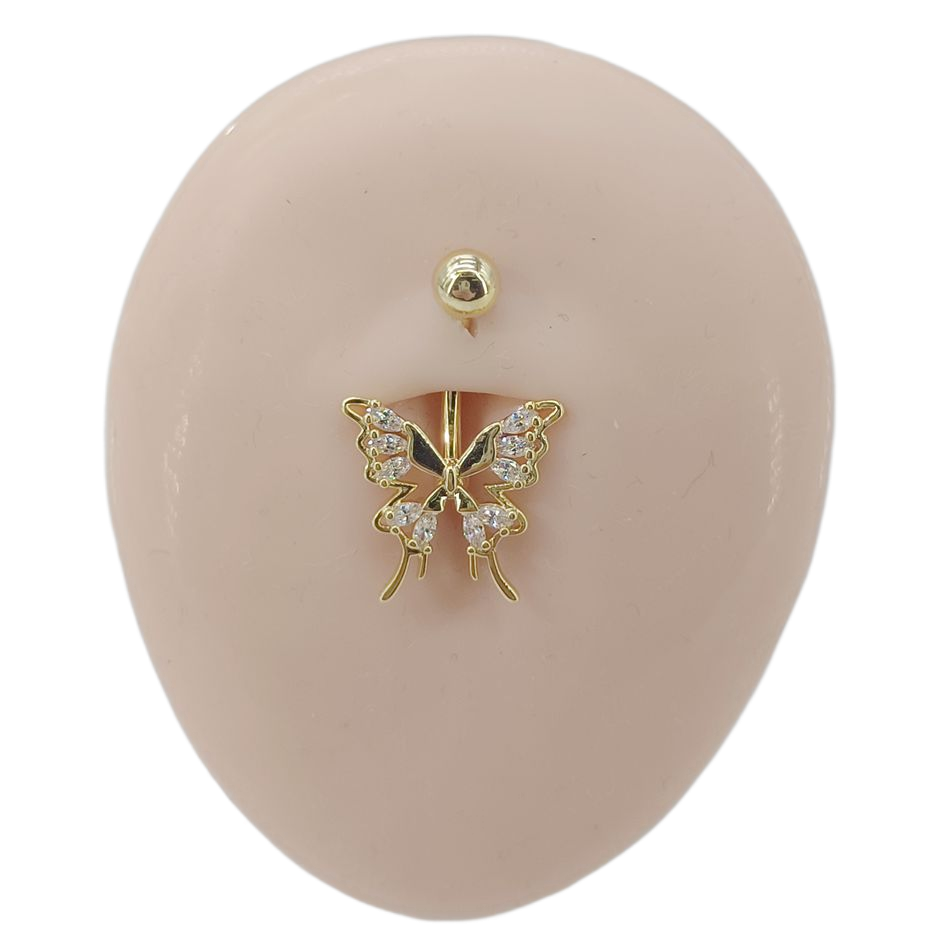 Glittering Hollow Butterfly Na - Zoor Body Jewelry reseña y precio