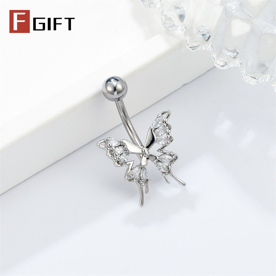 Glittering Hollow Butterfly Na - Zoor Body Jewelry reseña y precio