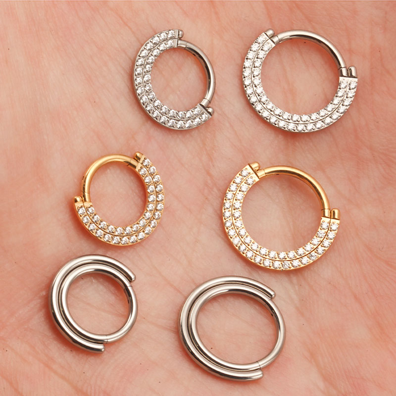 ASTM F136 Titanium Clicker Sep - Zoor Body Jewelry reseña y precio