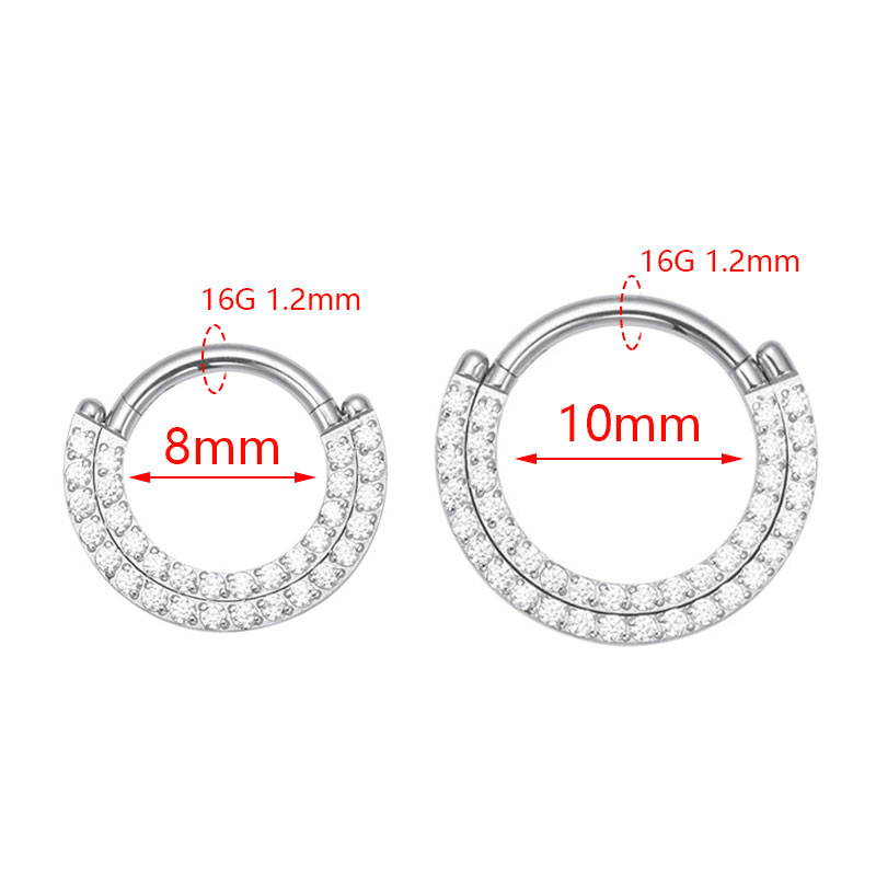 ASTM F136 Titanium Clicker Sep - Zoor Body Jewelry reseña y precio