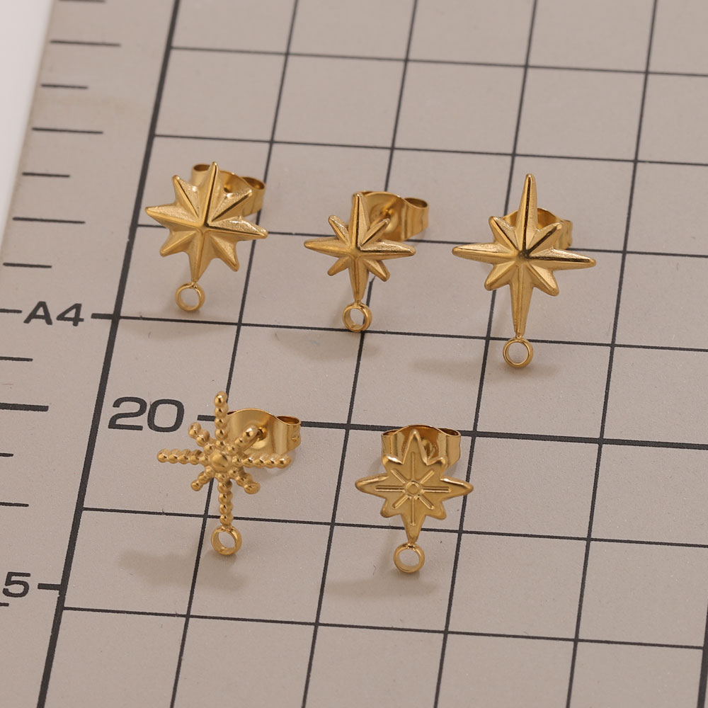 6pcs Stainless Steel Star Earr - Body Jewelry reseña y precio