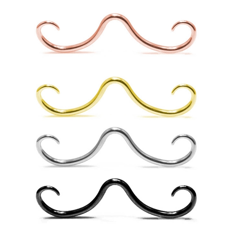 Stainless Steel Septum Mustach - Body Jewelry Hangers reseña y precio