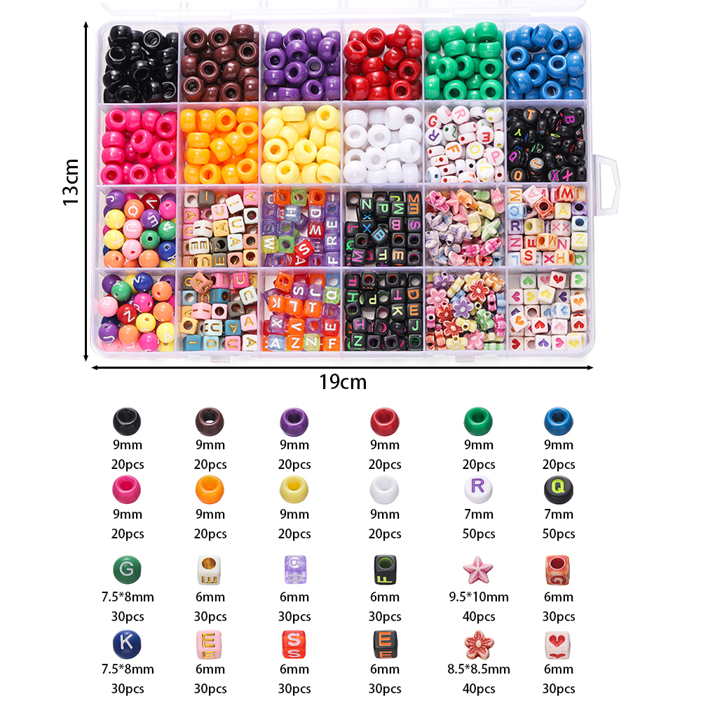 680pcs/Box Colorful Acrylic Po - Body Jewelry Organizer reseña y precio