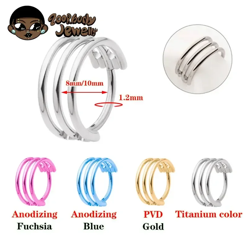 G23 Titanium Three Layer Hollo - Qualiti Body Jewelry reseña y precio