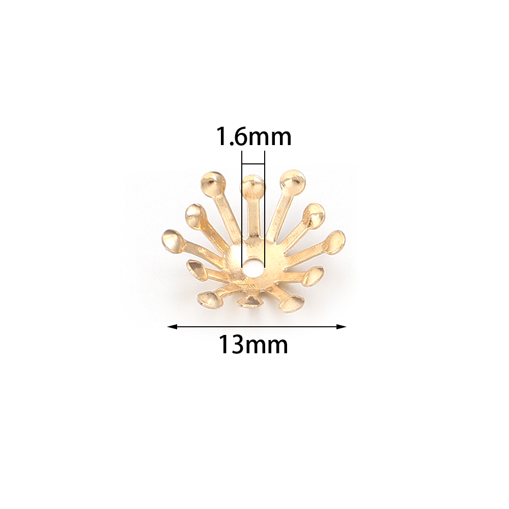 100Pcs Diameter 13MM Gold Colo - Body Jewelry Wholesale reseña y precio