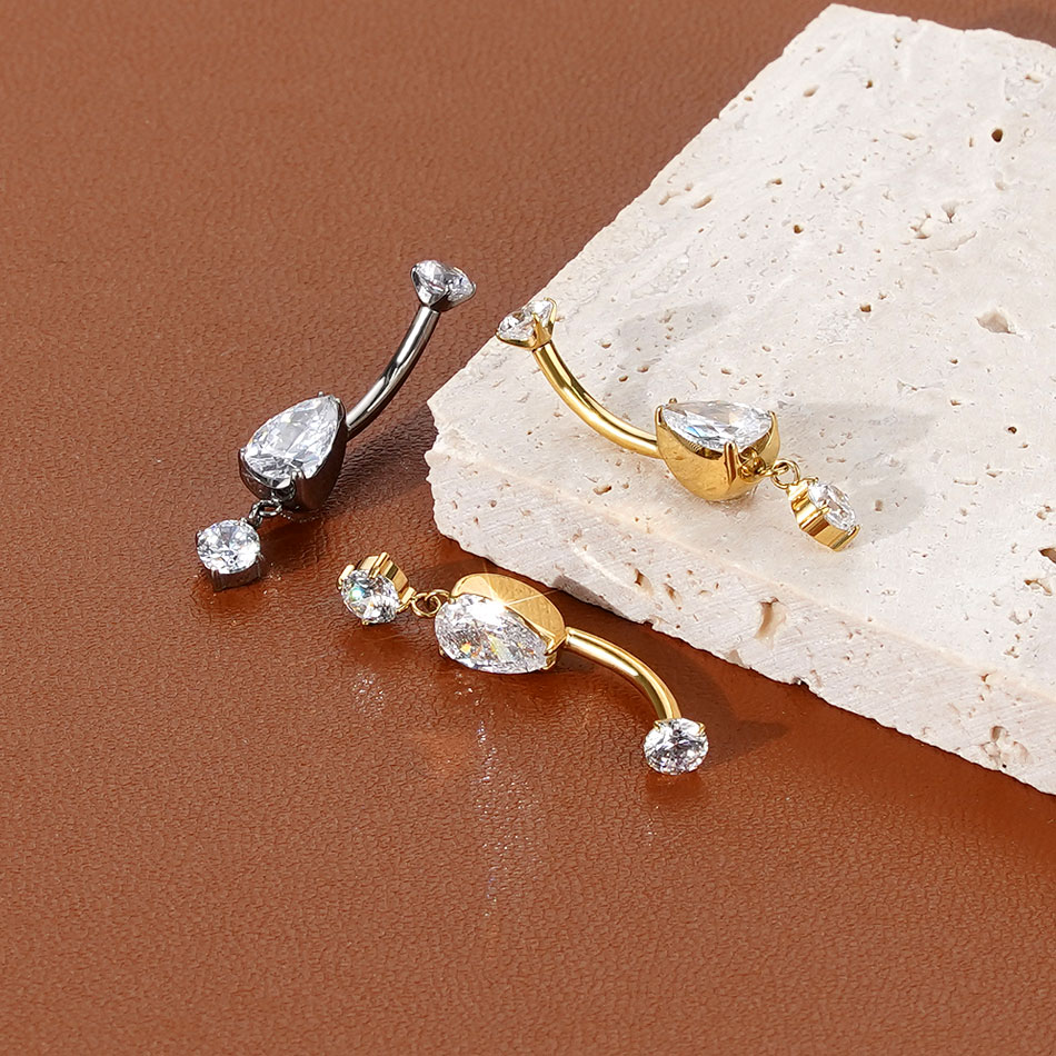 1/5PCS Titanium Crystal Zircon - Zoor Body Jewelry reseña y precio