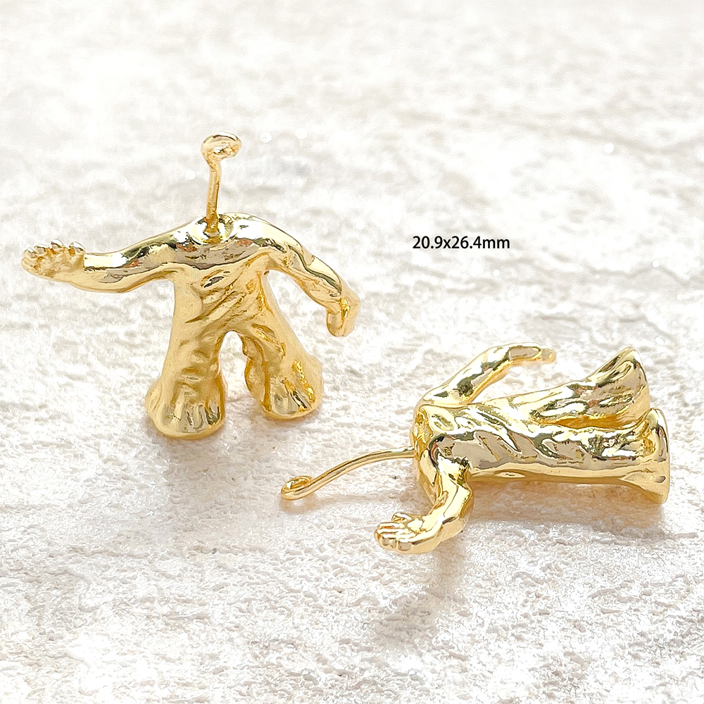 2 Pieces Copper Plated Real Go - Body Jewelry Real Gold reseña y precio