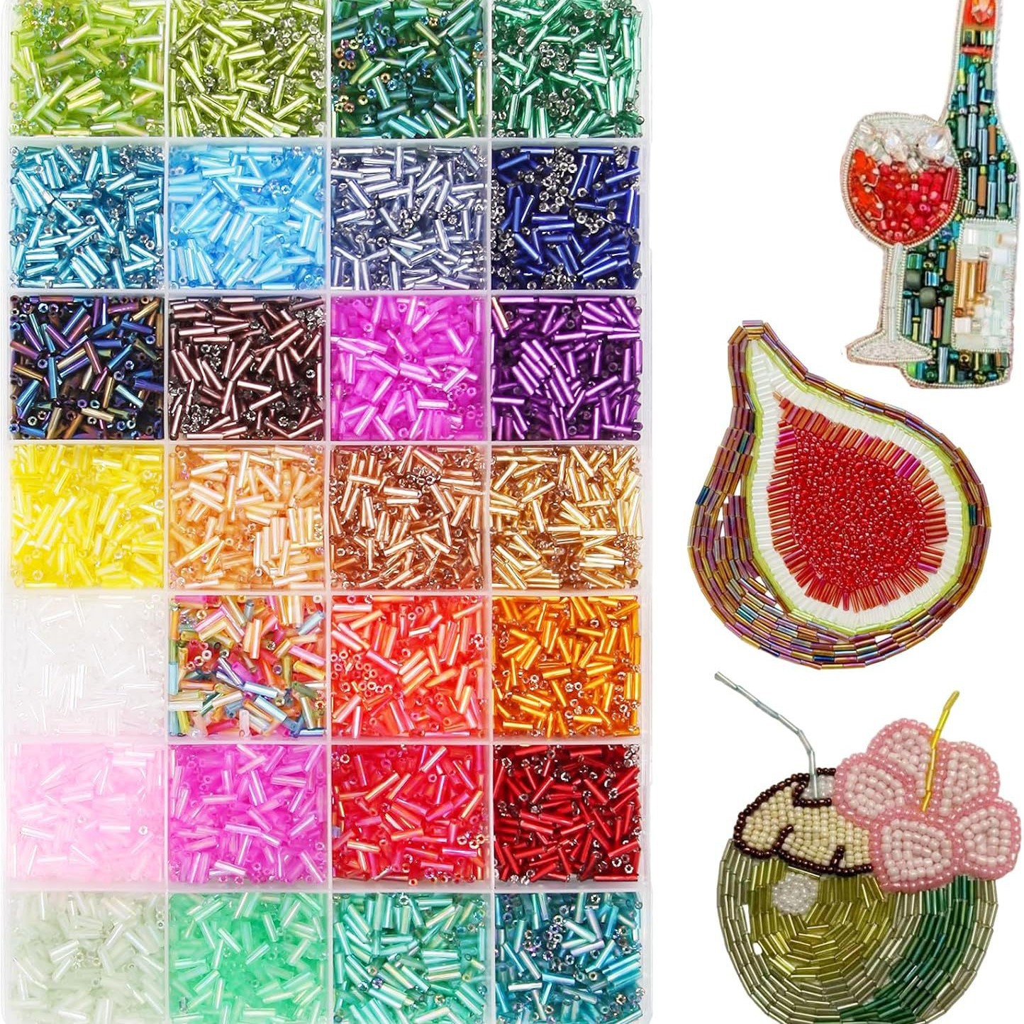 About 6720Pcs/Box 7mm 28 Color - Body Jewelry Organizer reseña y precio