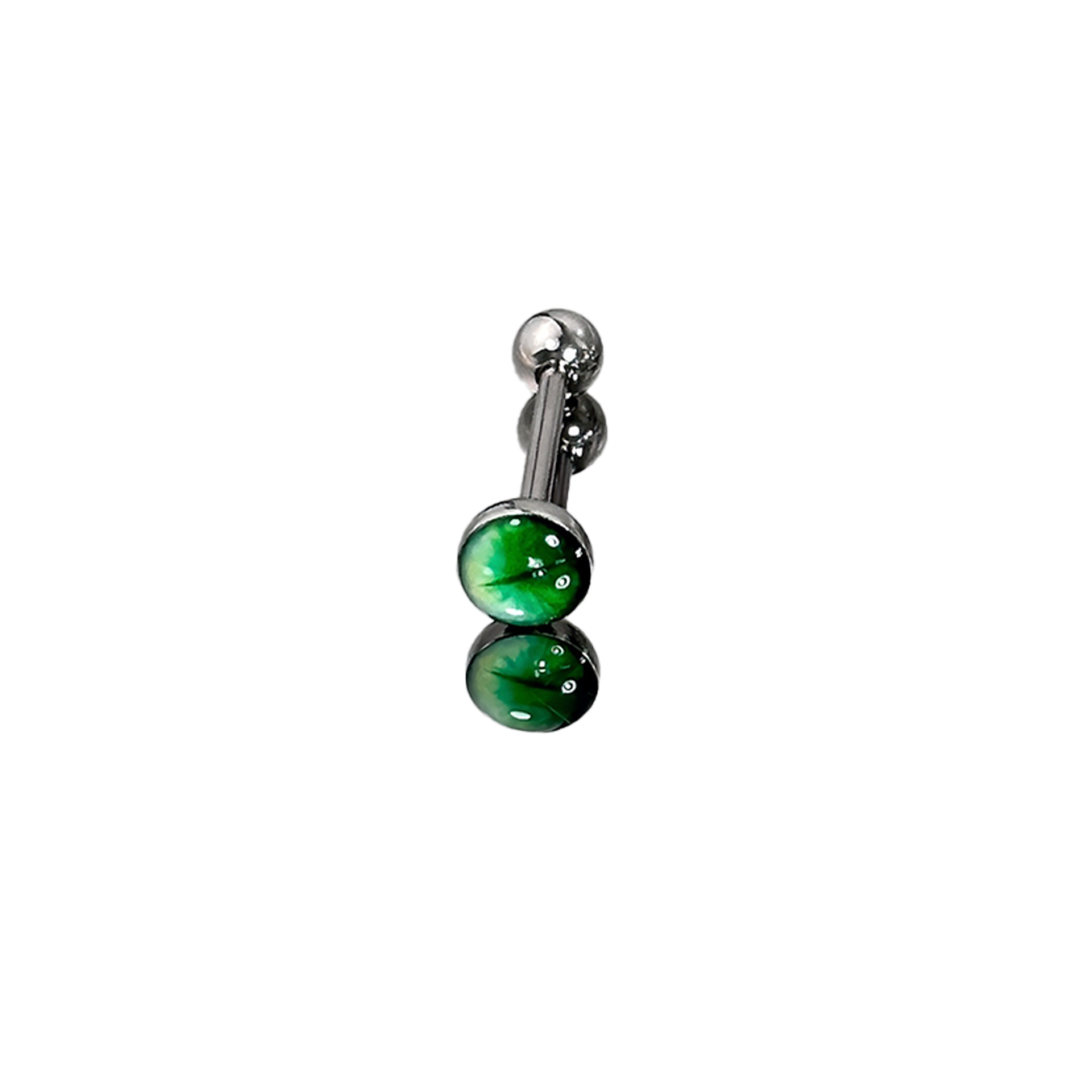 1Pc High-Quality Trendy Green  - Qualiti Body Jewelry reseña y precio