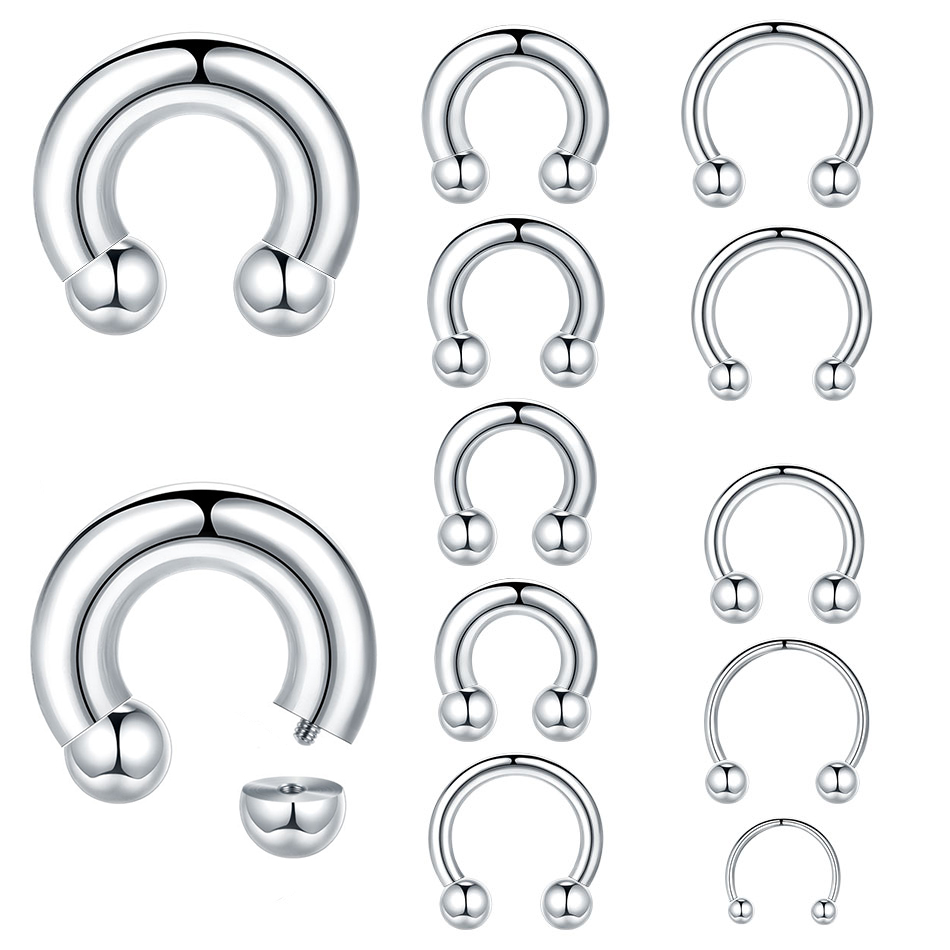 1PC 18G-00G Large Gauge Stainl - Body Jewelry Hangers reseña y precio