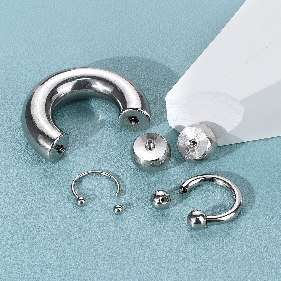 1PC 18G-00G Large Gauge Stainl - Body Jewelry Hangers reseña y precio