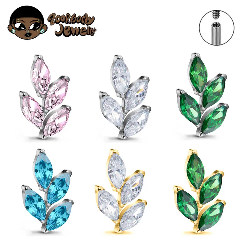 G23 Titanium Gem CZ Ear Conch  - Zoor Body Jewelry reseña y precio
