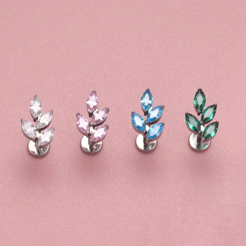 G23 Titanium Gem CZ Ear Conch  - Zoor Body Jewelry reseña y precio