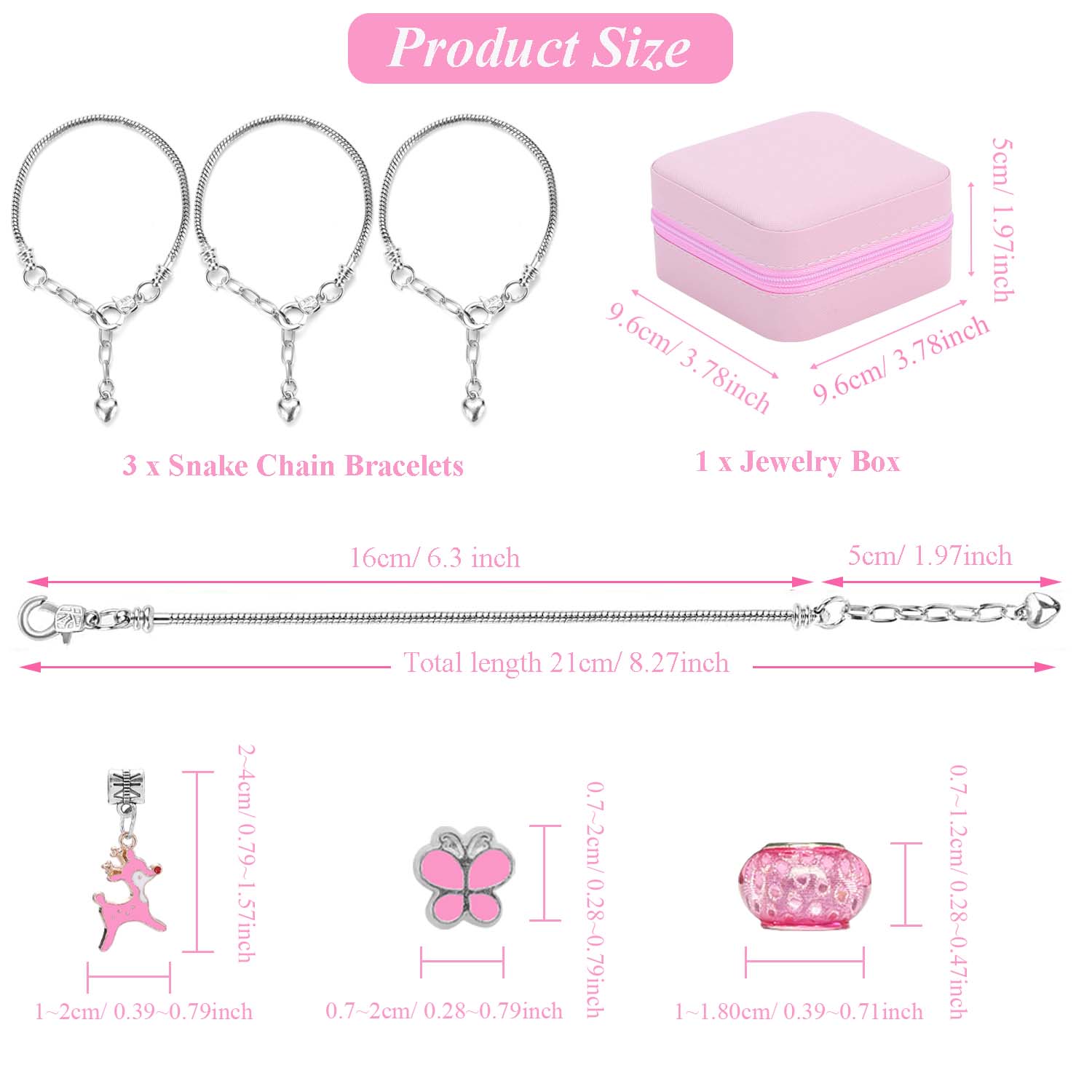 68pcs pink beaded jewelry set, - Body Jewelry Organizer reseña y precio
