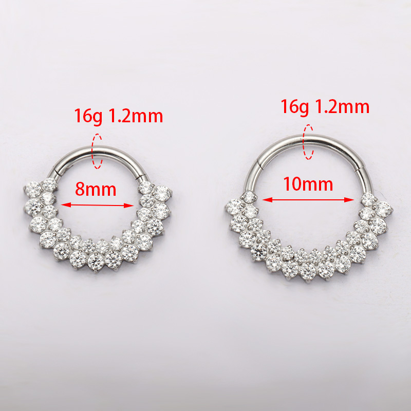 ASTM F136 Titanium Clicker Sep - Zoor Body Jewelry reseña y precio