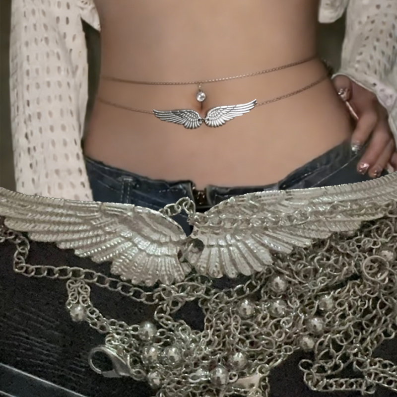 Double Layer Wings Angel Waist - Body Jewelry reseña y precio