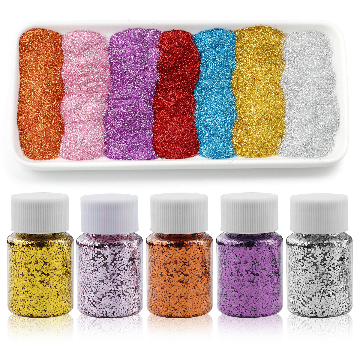 30g/Bottle Holographic Colorfu - Body Jewelry reseña y precio
